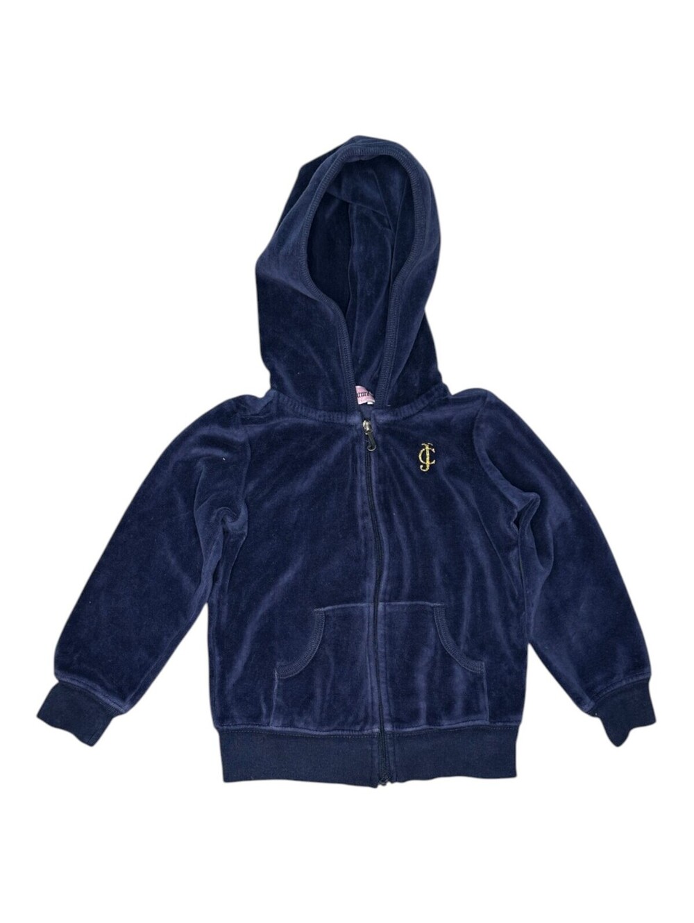 Juicy Couture Navy Velour Hoodie for Girls Size 3T
